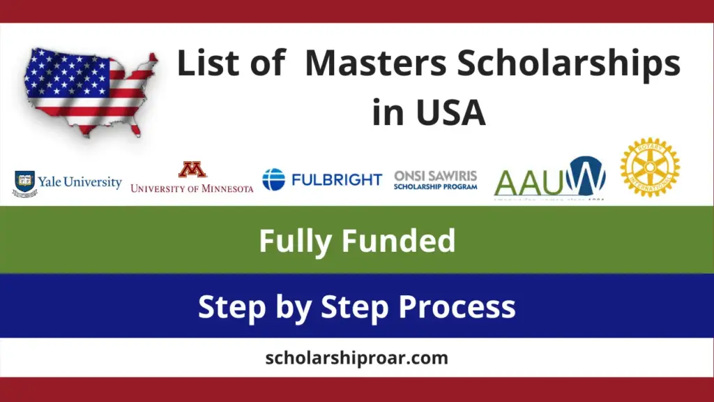 List of Fully Funded Masters Scholarships in USA 2026 – Scholarship Roar
